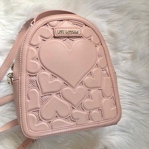 Love Moschino Hearts Detail Backpack